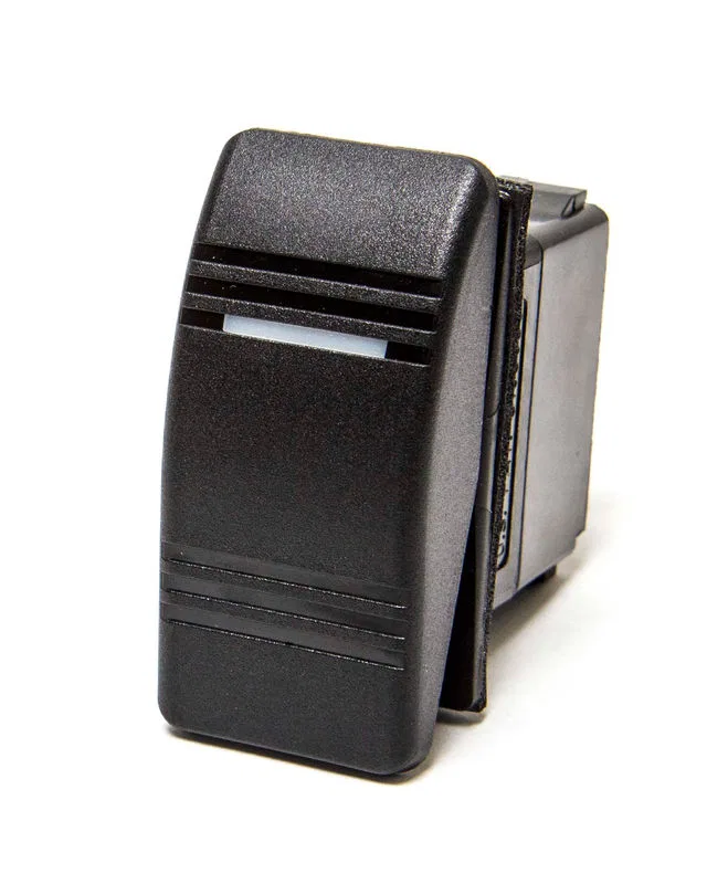 RK19700 – SIERRAMARINE Multi Purpose Switch, On-Off 12 Volt 20 Amp Max Rocker Illuminated Black With Neoprene Mountin...